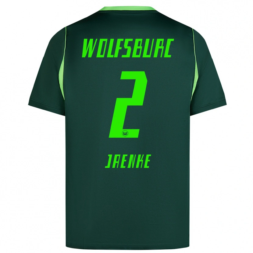 Danxen Mulher Camisola Thorge Jaenke #2 Verde Escuro Branco Principal 2026/27 Camisa