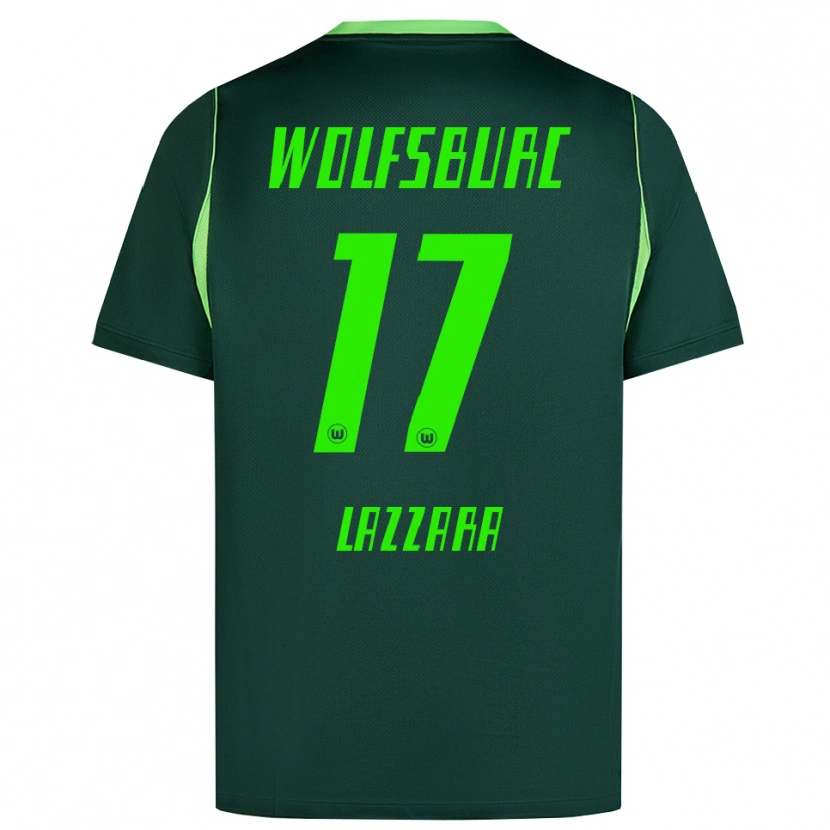 Danxen Mulher Camisola Luan Lazzara #17 Verde Escuro Branco Principal 2026/27 Camisa