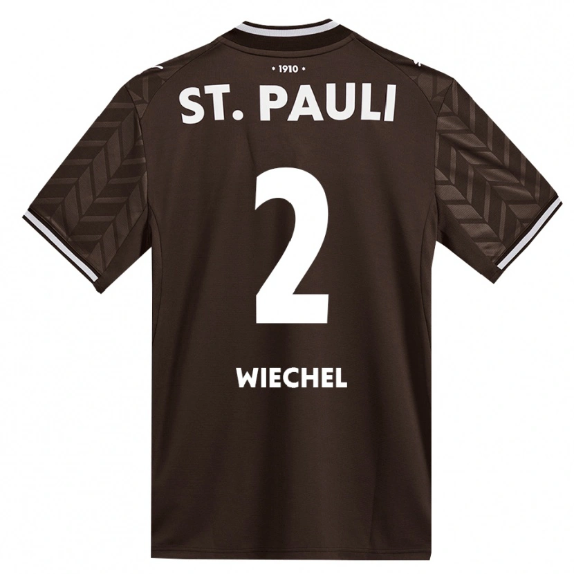 Danxen Mulher Camisola Jan Wiechel #2 Branco Café Principal 2026/27 Camisa
