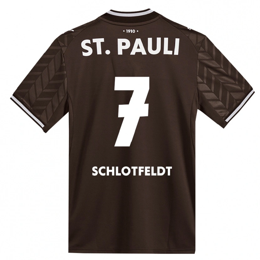 Danxen Mulher Camisola Tim Schlotfeldt #7 Branco Café Principal 2026/27 Camisa