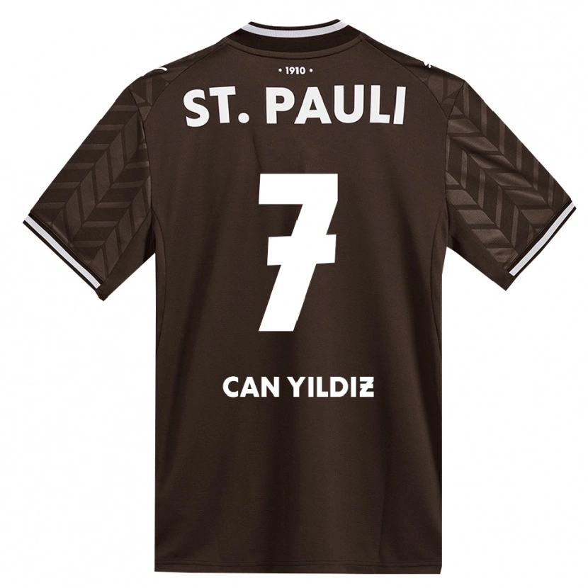 Danxen Mulher Camisola Emre Can Yildiz #7 Branco Café Principal 2026/27 Camisa