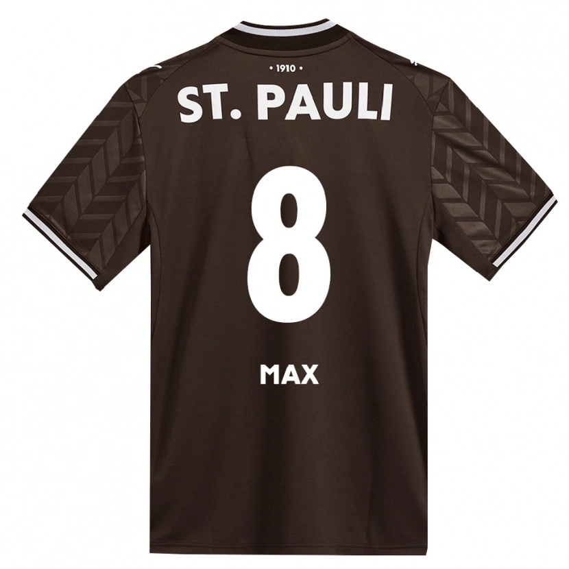 Danxen Mulher Camisola Max Herrmann #8 Branco Café Principal 2026/27 Camisa