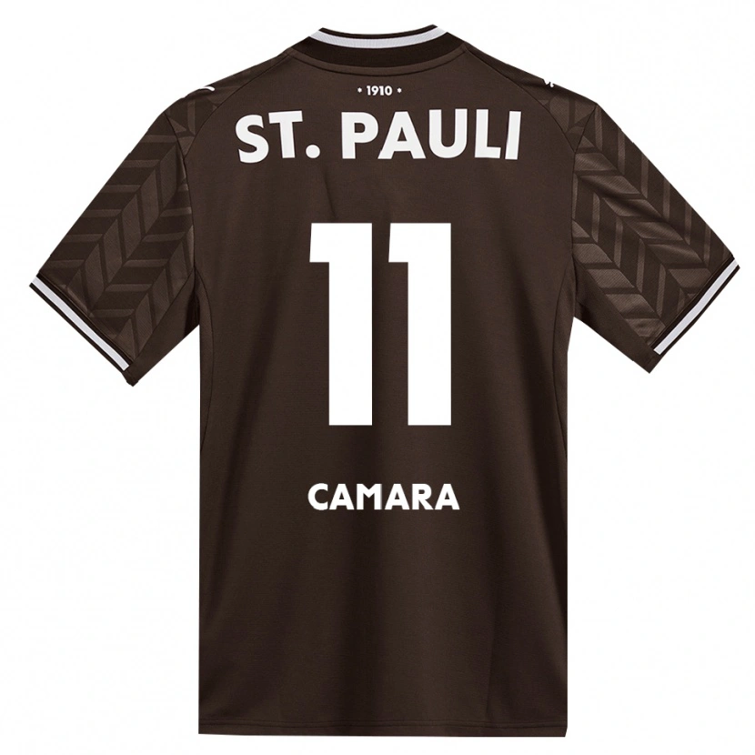Danxen Mulher Camisola Ibrahima Camara #11 Branco Café Principal 2026/27 Camisa
