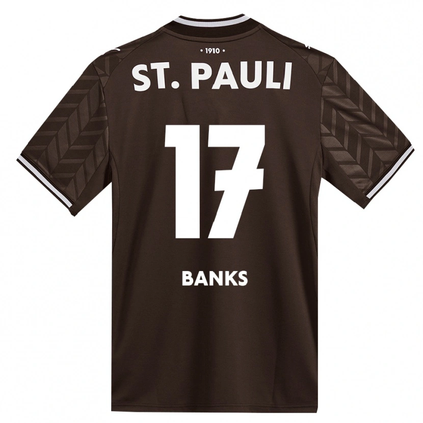 Danxen Mulher Camisola Scott Banks #17 Branco Café Principal 2026/27 Camisa