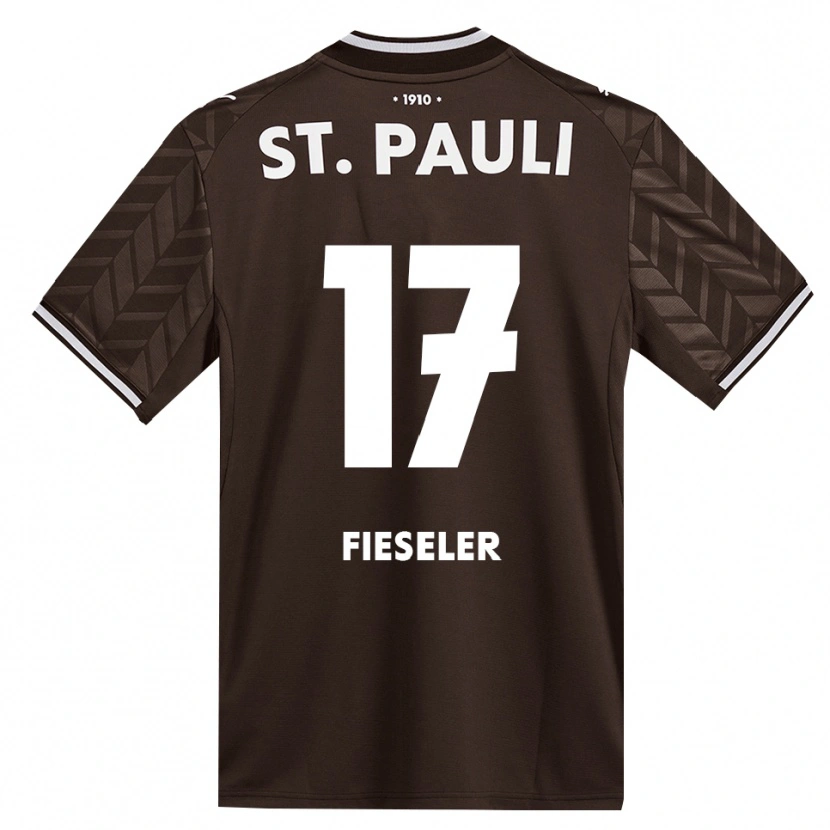 Danxen Mulher Camisola Jonas Fieseler #17 Branco Café Principal 2026/27 Camisa