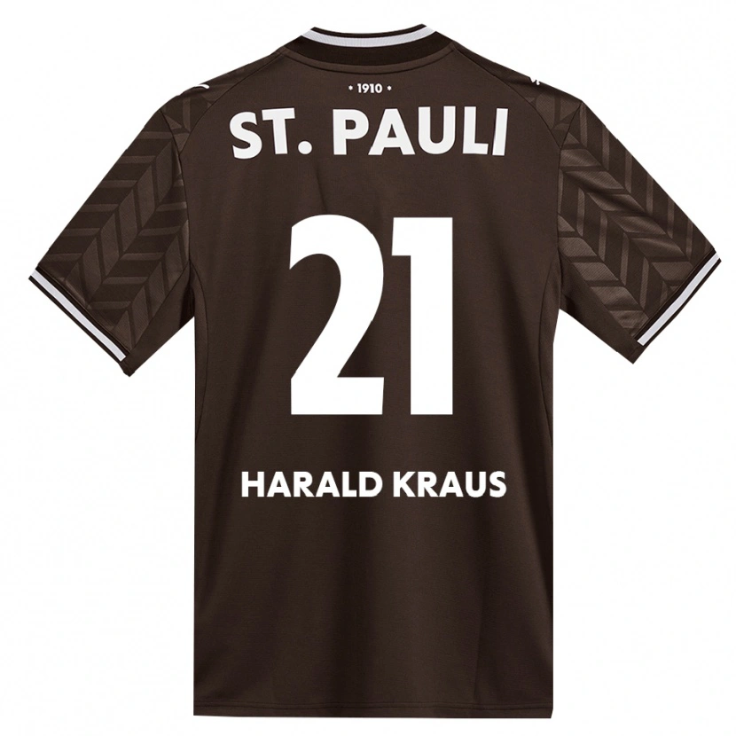 Danxen Mulher Camisola Stefan Harald Kraus #21 Branco Café Principal 2026/27 Camisa