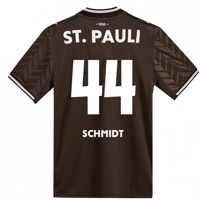 Danxen Mulher Camisola Nick Schmidt #44 Branco Café Principal 2026/27 Camisa
