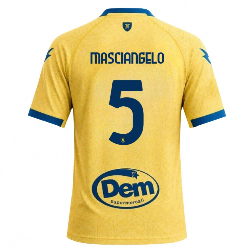 Danxen Mulher Camisola Edoardo Masciangelo #5 Caqui Preto Azul Principal 2026/27 Camisa