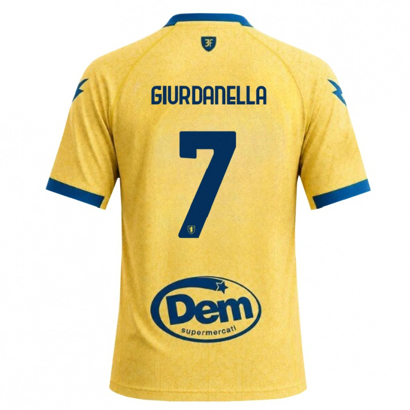 Danxen Mulher Camisola Lorenzo Giurdanella #7 Caqui Preto Azul Principal 2026/27 Camisa