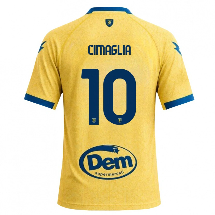 Danxen Mulher Camisola Marco Cimaglia #10 Caqui Preto Azul Principal 2026/27 Camisa