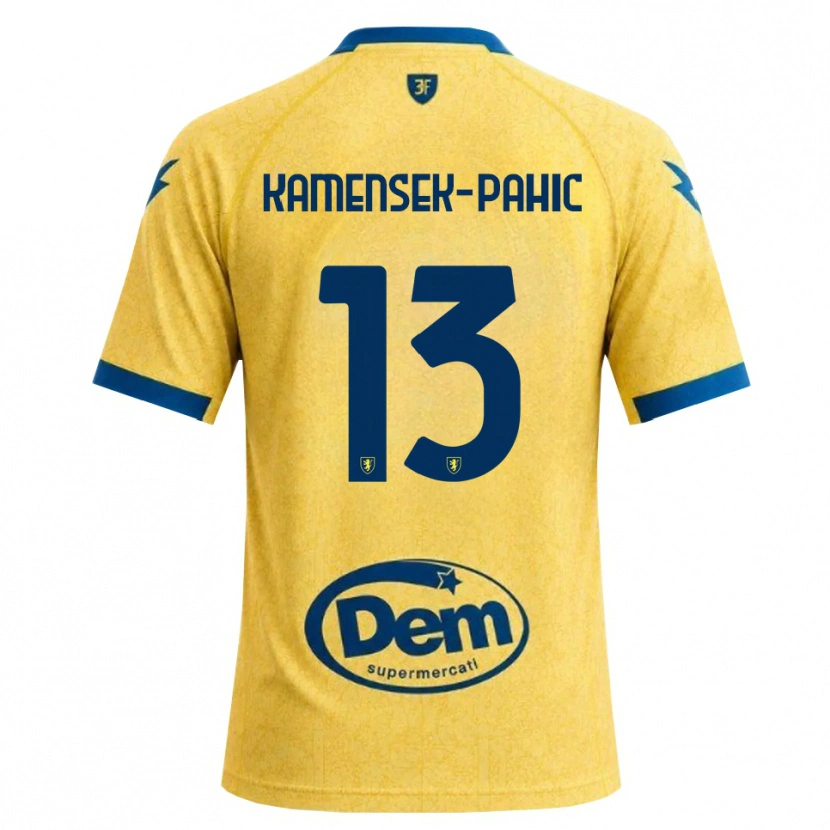 Danxen Mulher Camisola Matjaz Kamensek-Pahic #13 Caqui Preto Azul Principal 2026/27 Camisa