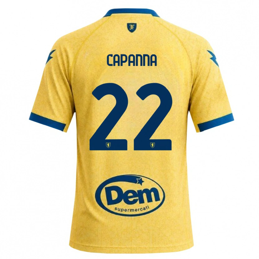 Danxen Mulher Camisola Tommaso Capanna #22 Caqui Preto Azul Principal 2026/27 Camisa