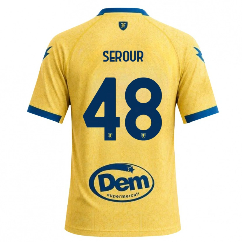 Danxen Mulher Camisola Mohamed Serour #48 Caqui Preto Azul Principal 2026/27 Camisa