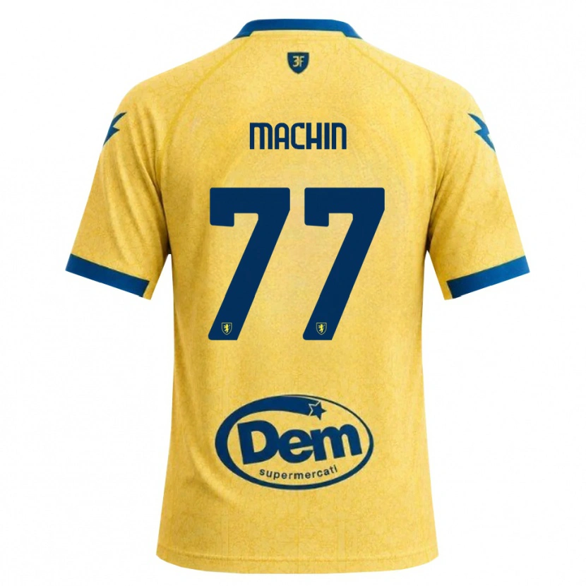 Danxen Mulher Camisola José Machín #77 Caqui Preto Azul Principal 2026/27 Camisa