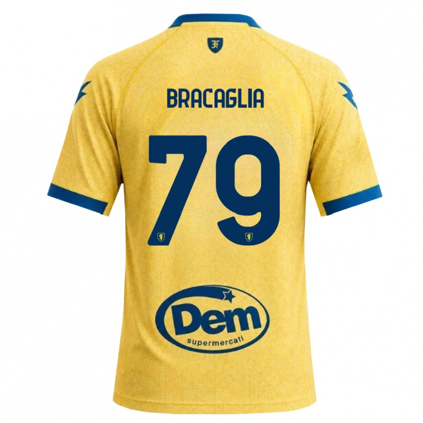 Danxen Mulher Camisola Gabriele Bracaglia #79 Caqui Preto Azul Principal 2026/27 Camisa