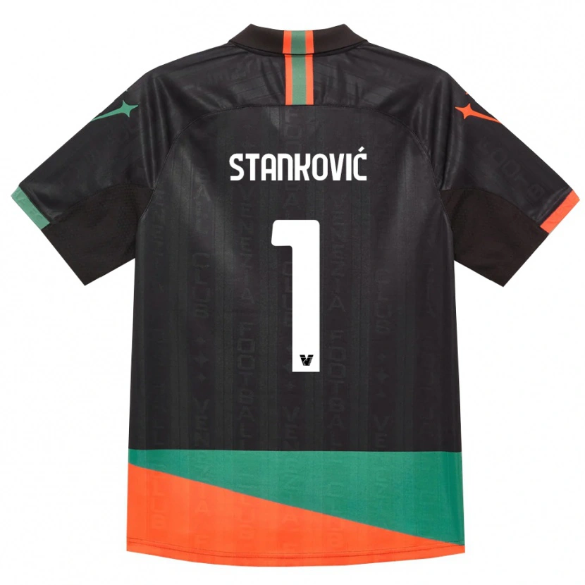 Danxen Mulher Camisola Filip Stanković #1 Preto Laranja Verde Principal 2026/27 Camisa