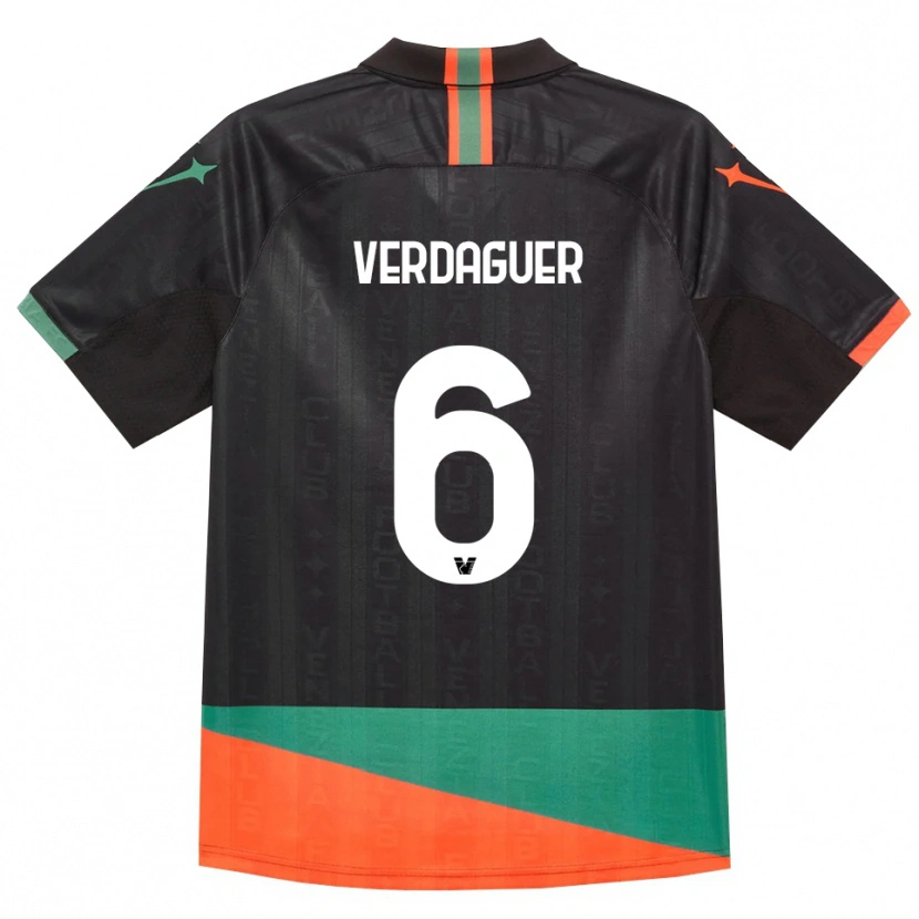 Danxen Mulher Camisola Judith Verdaguer #6 Preto Laranja Verde Principal 2026/27 Camisa