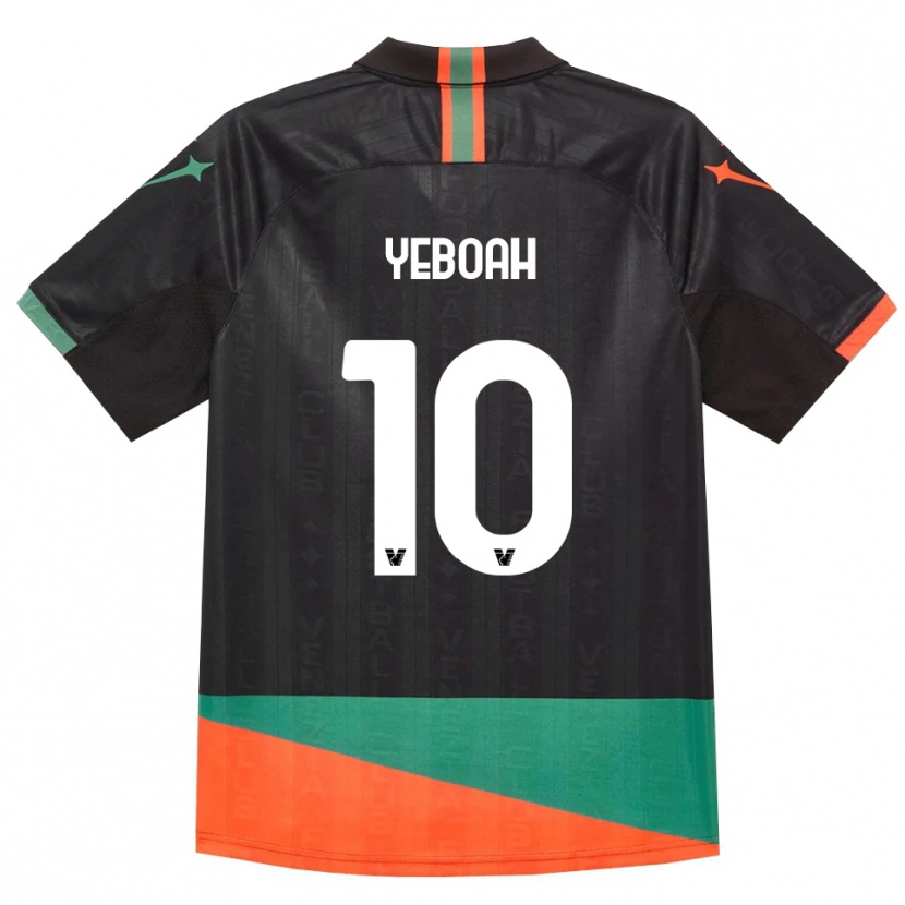 Danxen Mulher Camisola John Yeboah #10 Preto Laranja Verde Principal 2026/27 Camisa