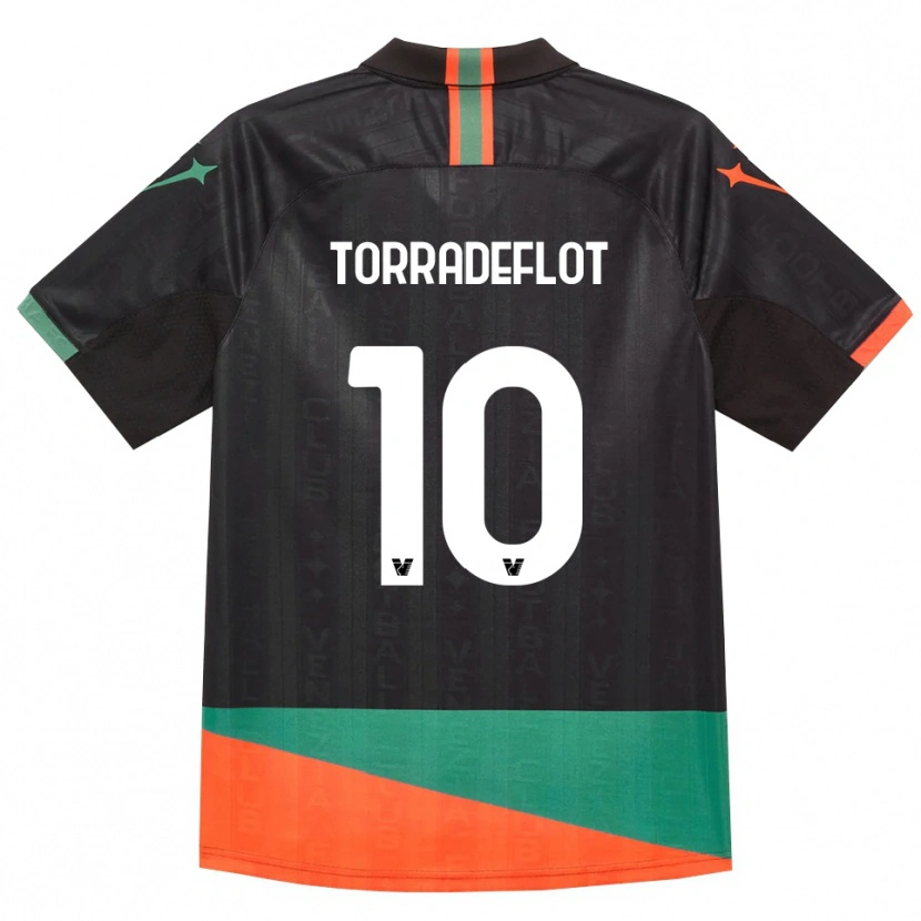 Danxen Mulher Camisola Queral Torradeflot #10 Preto Laranja Verde Principal 2026/27 Camisa