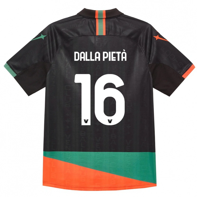 Danxen Mulher Camisola Leonardo Dalla Pietà #16 Preto Laranja Verde Principal 2026/27 Camisa