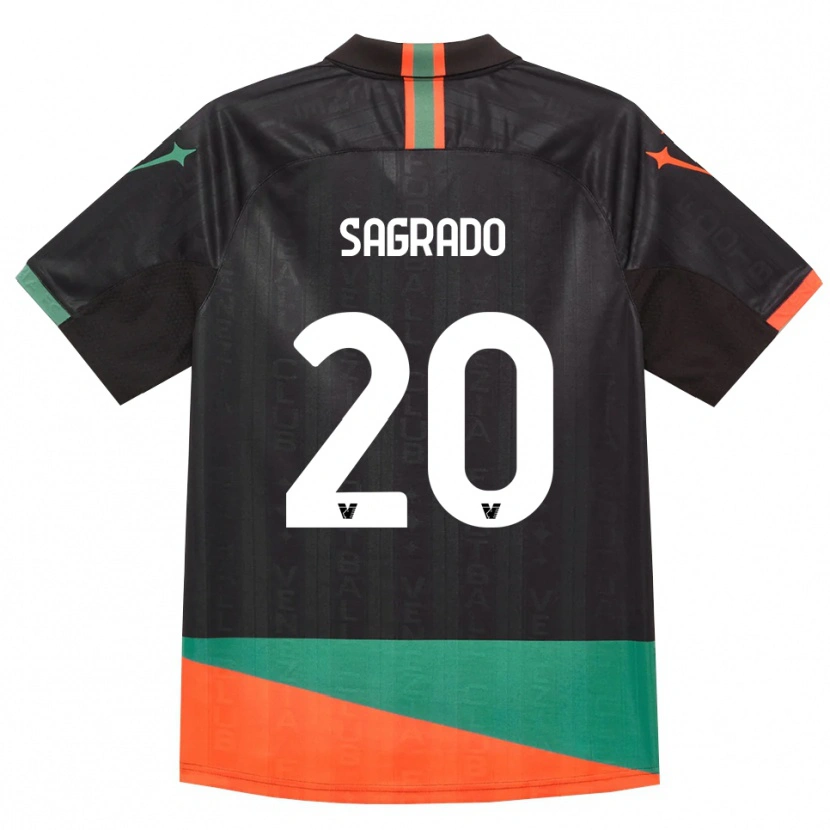 Danxen Mulher Camisola Richie Sagrado #20 Preto Laranja Verde Principal 2026/27 Camisa