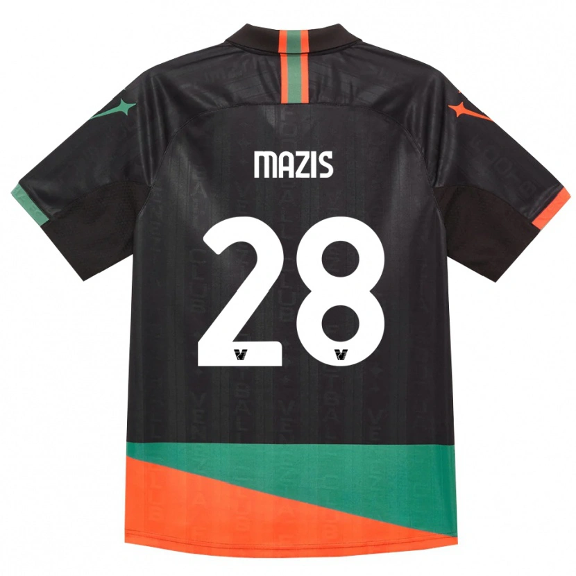 Danxen Mulher Camisola Francesca Mazis #28 Preto Laranja Verde Principal 2026/27 Camisa