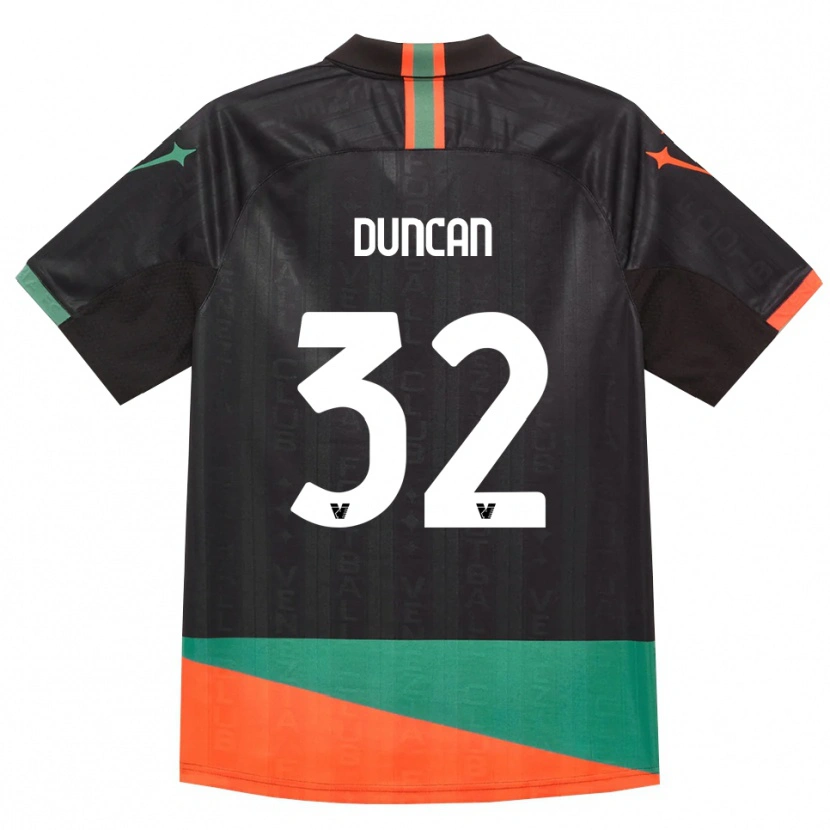 Danxen Mulher Camisola Alfred Duncan #32 Preto Laranja Verde Principal 2026/27 Camisa