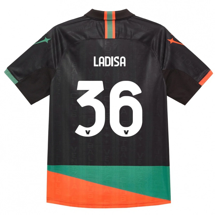 Danxen Mulher Camisola Marco Ladisa #36 Preto Laranja Verde Principal 2026/27 Camisa