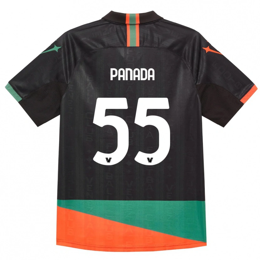 Danxen Mulher Camisola Simone Panada #55 Preto Laranja Verde Principal 2026/27 Camisa