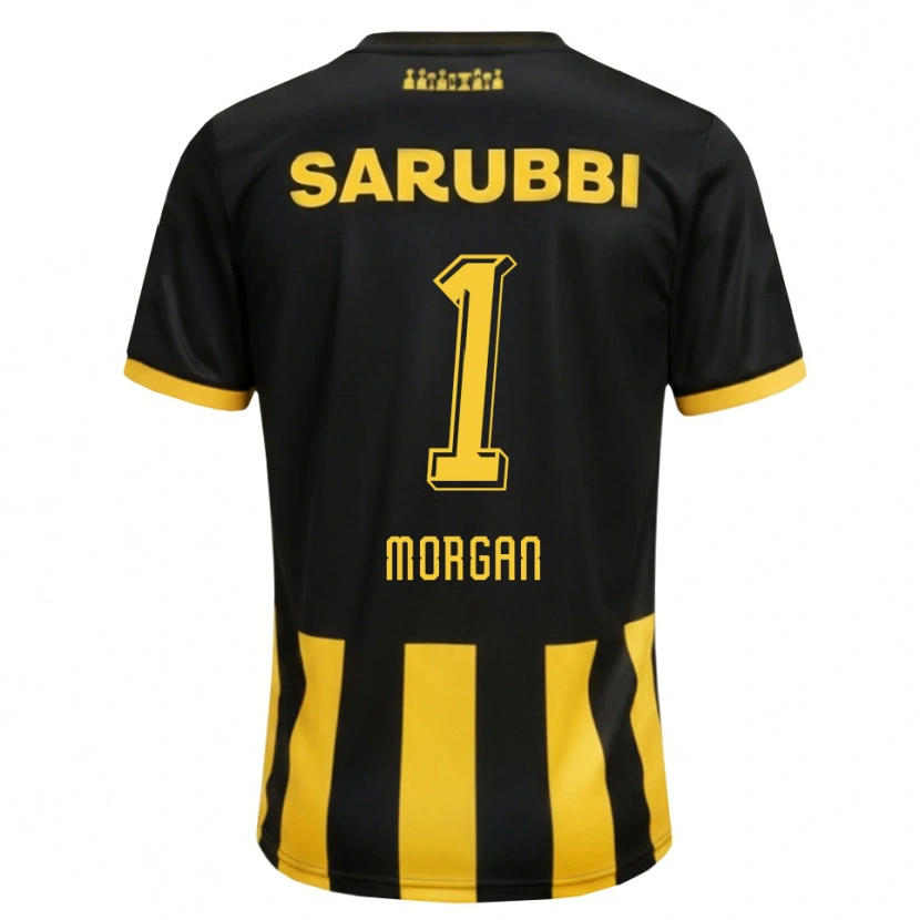 Danxen Mulher Camisola Kevin Morgan #1 Preto Amarelo Principal 2026/27 Camisa