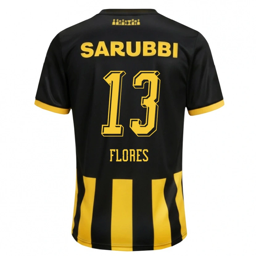 Danxen Mulher Camisola Dilan Flores #13 Preto Amarelo Principal 2026/27 Camisa