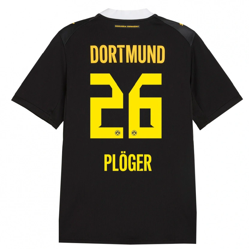 Danxen Mulher Camisola Dustin Plöger #26 Preto Vermelho Amarelo Alternativa 2026/27 Camisa