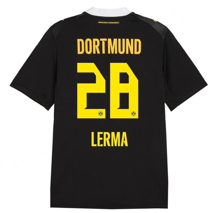 Danxen Mulher Camisola Justin Lerma #28 Preto Vermelho Amarelo Alternativa 2026/27 Camisa