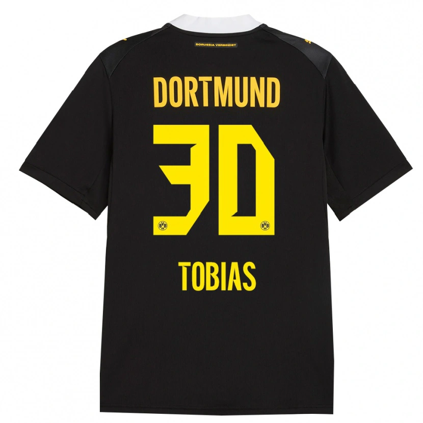 Danxen Mulher Camisola Vogt Tobias #30 Preto Vermelho Amarelo Alternativa 2026/27 Camisa