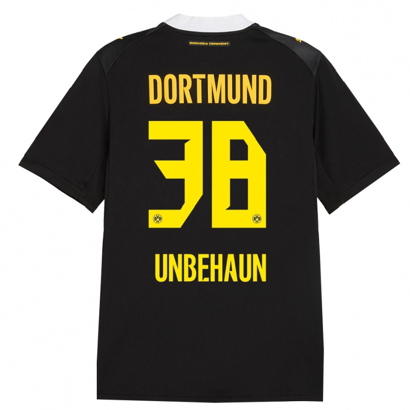 Danxen Mulher Camisola Luca Unbehaun #38 Preto Vermelho Amarelo Alternativa 2026/27 Camisa