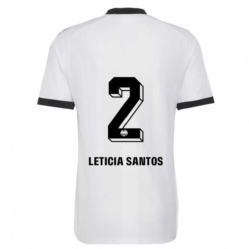Danxen Mulher Camisola Letícia Santos De Oliveira #2 Branco Preto Alternativa 2026/27 Camisa