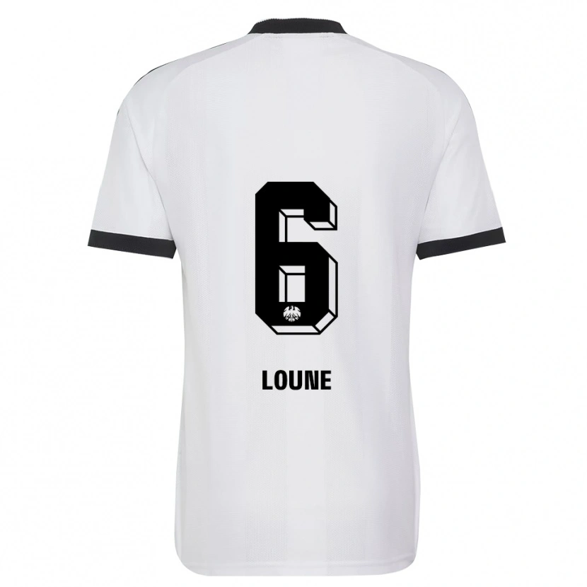 Danxen Mulher Camisola Adam Loune #6 Branco Preto Alternativa 2026/27 Camisa