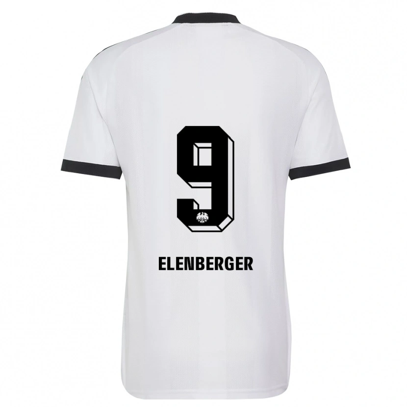 Danxen Mulher Camisola Samuel Elenberger #9 Branco Preto Alternativa 2026/27 Camisa