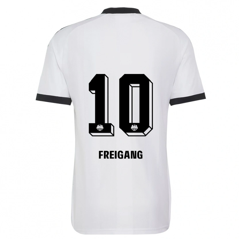 Danxen Mulher Camisola Laura Freigang #10 Branco Preto Alternativa 2026/27 Camisa