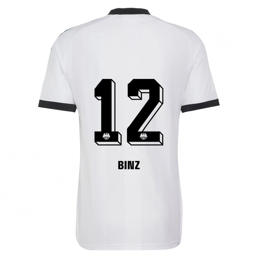 Danxen Mulher Camisola Sam Binz #12 Branco Preto Alternativa 2026/27 Camisa