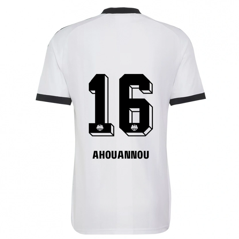 Danxen Mulher Camisola Yannis Ahouannou #16 Branco Preto Alternativa 2026/27 Camisa