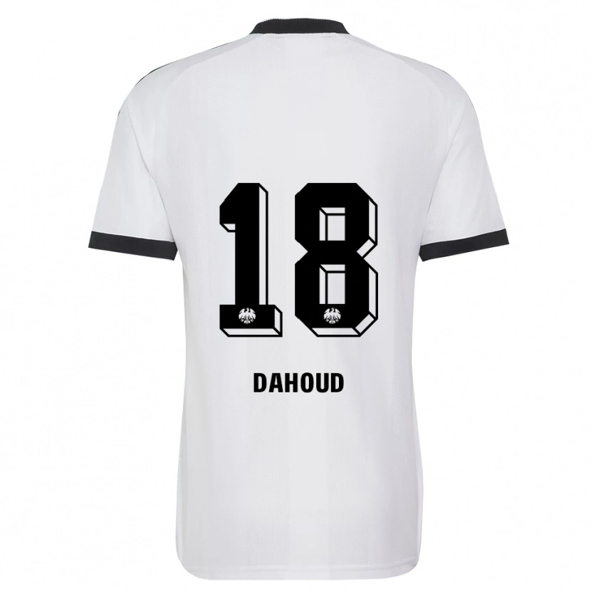Danxen Mulher Camisola Mahmoud Dahoud #18 Branco Preto Alternativa 2026/27 Camisa