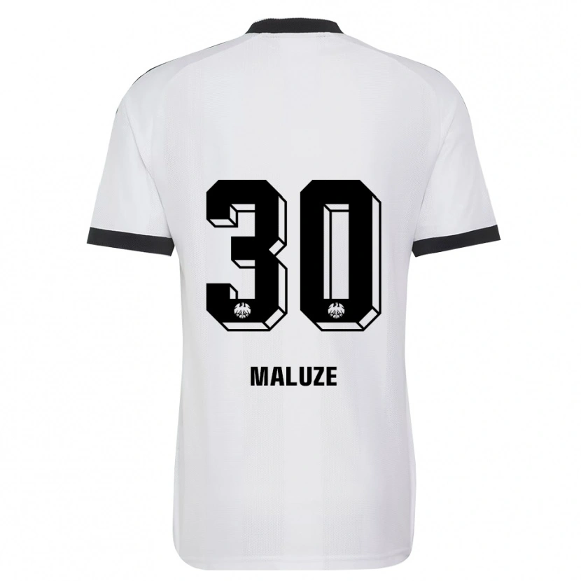 Danxen Mulher Camisola Jeremiaha Maluze #30 Branco Preto Alternativa 2026/27 Camisa