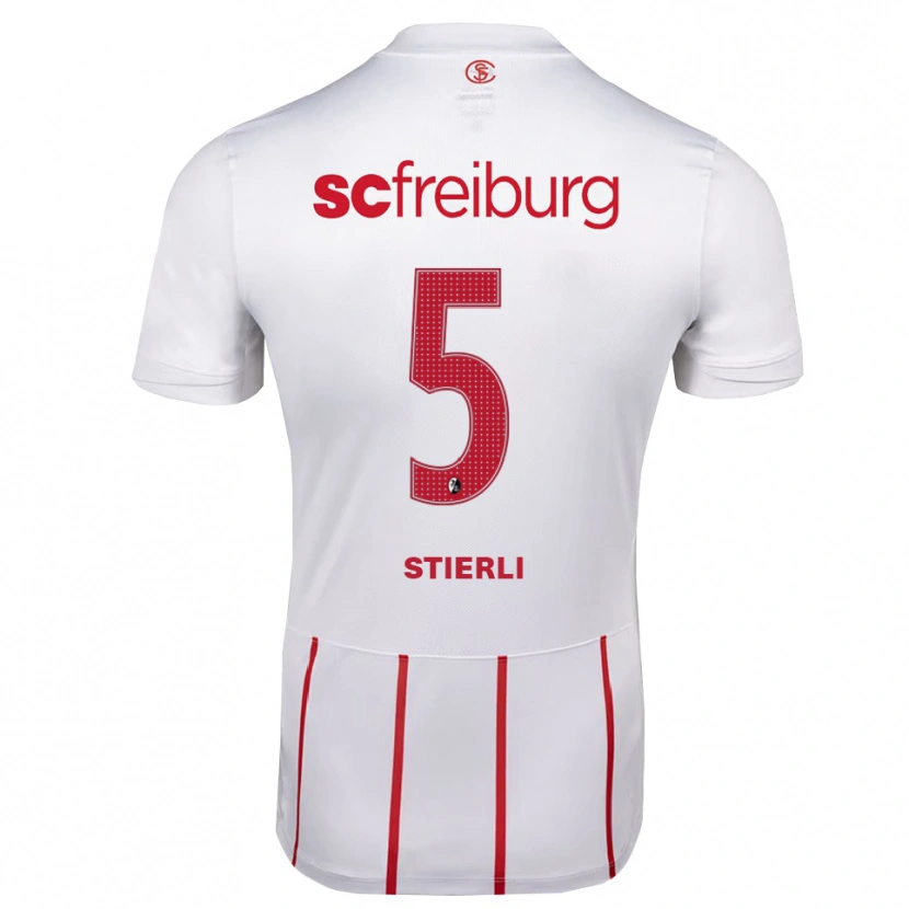 Danxen Mulher Camisola Julia Stierli #5 Branco Vermelho Amarelo Alternativa 2026/27 Camisa