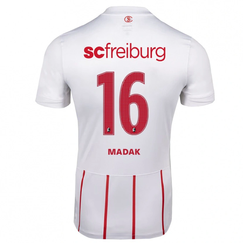Danxen Mulher Camisola Mahir Madak #16 Branco Vermelho Amarelo Alternativa 2026/27 Camisa