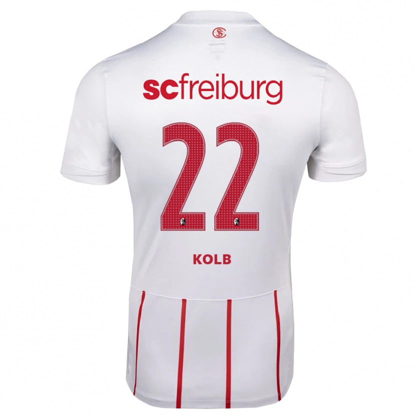 Danxen Mulher Camisola Lisa Kolb #22 Branco Vermelho Amarelo Alternativa 2026/27 Camisa