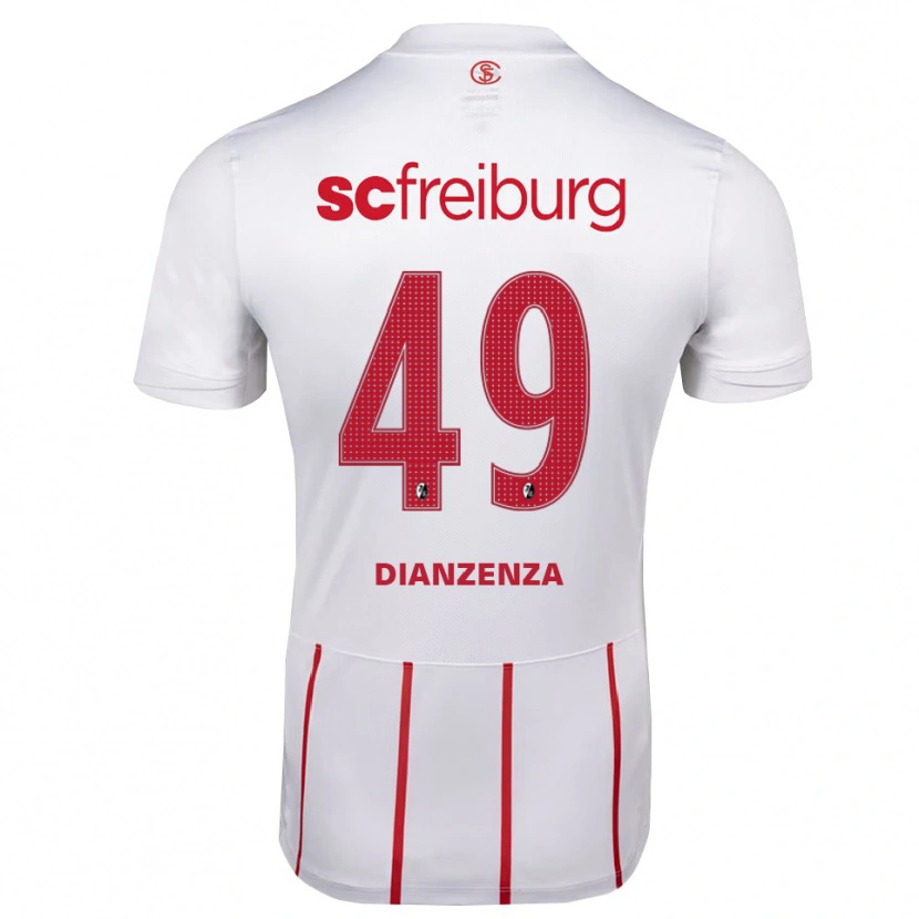 Danxen Mulher Camisola Chrisdy Dianzenza #49 Branco Vermelho Amarelo Alternativa 2026/27 Camisa
