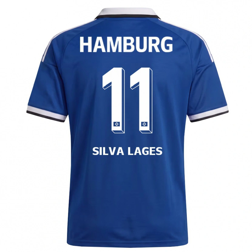 Danxen Mulher Camisola Martim Silva Lages #11 Branco Azul Alternativa 2026/27 Camisa