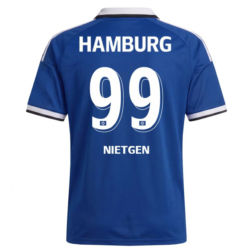 Danxen Mulher Camisola Marvin Nietgen #99 Branco Azul Alternativa 2026/27 Camisa