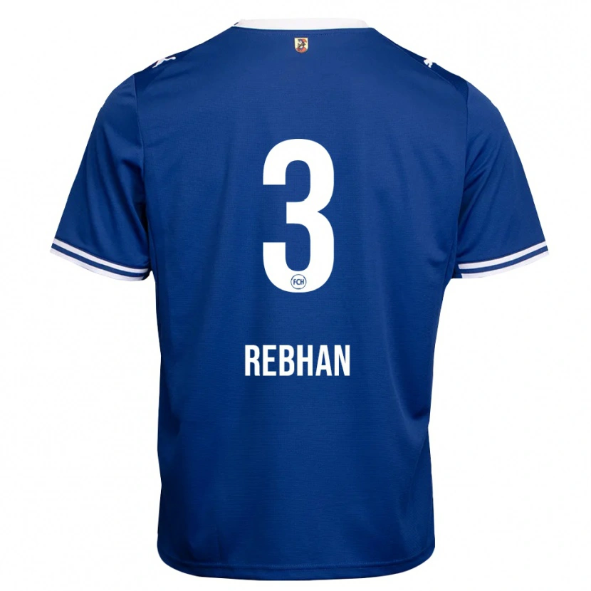 Danxen Mulher Camisola Emma Rebhan #3 Azul Real Branco Alternativa 2026/27 Camisa